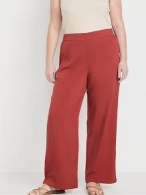 Worn once - OLD NAVY High-Waisted Playa Wide Leg Pants